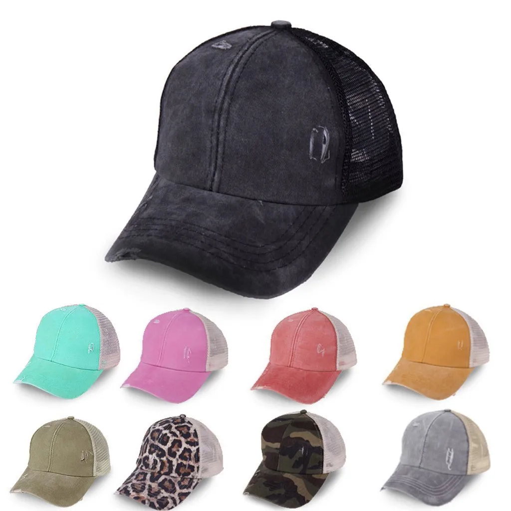 

Unisex Ponytail Hats For women Summer Baseball Visor Cap Adjustable Peaked Caps Sun Protection апка женская Chapeau Femme